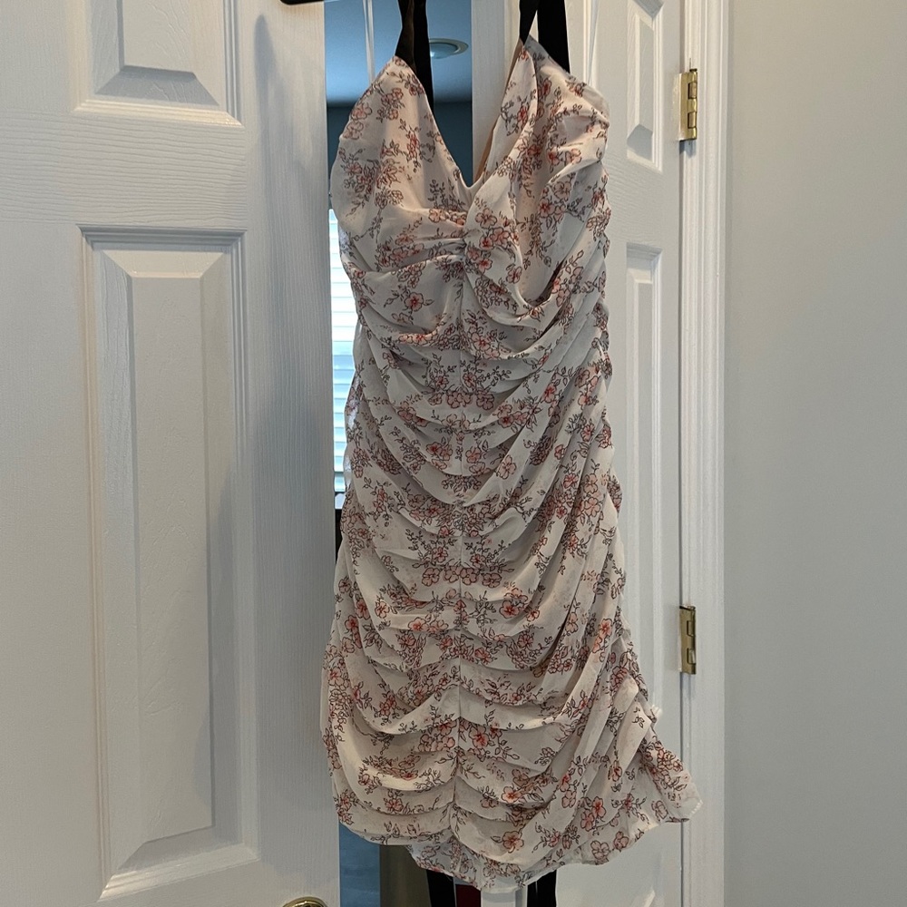 Floral ruffle dress. New with tags